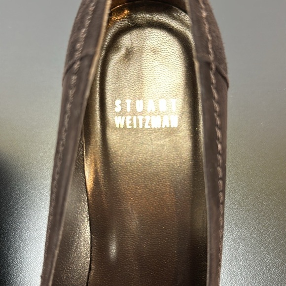 Stuart Weitzman Brown Suede‎ Tassel Wedge Heel Sz 6.5 Made in Spain Slip On - Picture 5 of 12
